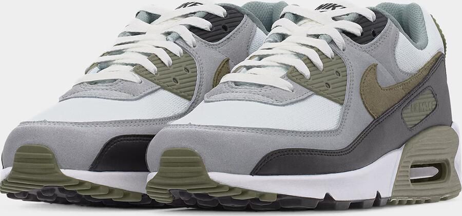 Nike Sportswear Sneakers laag 'AIR MAX 90' grijs olijfgroen zwart wit - Foto 8