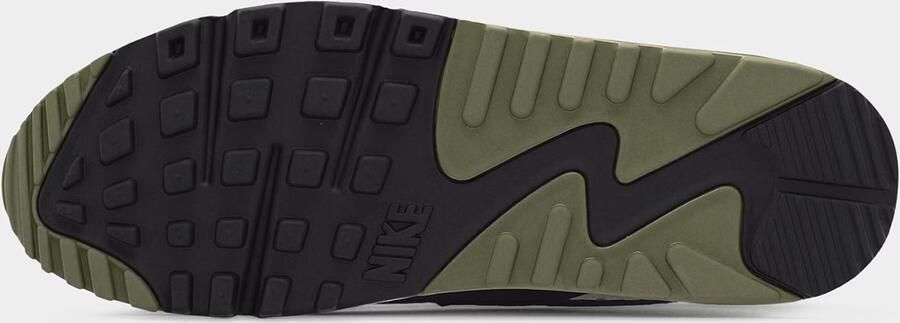 Nike Sportswear Sneakers laag 'AIR MAX 90' grijs olijfgroen zwart wit - Foto 9