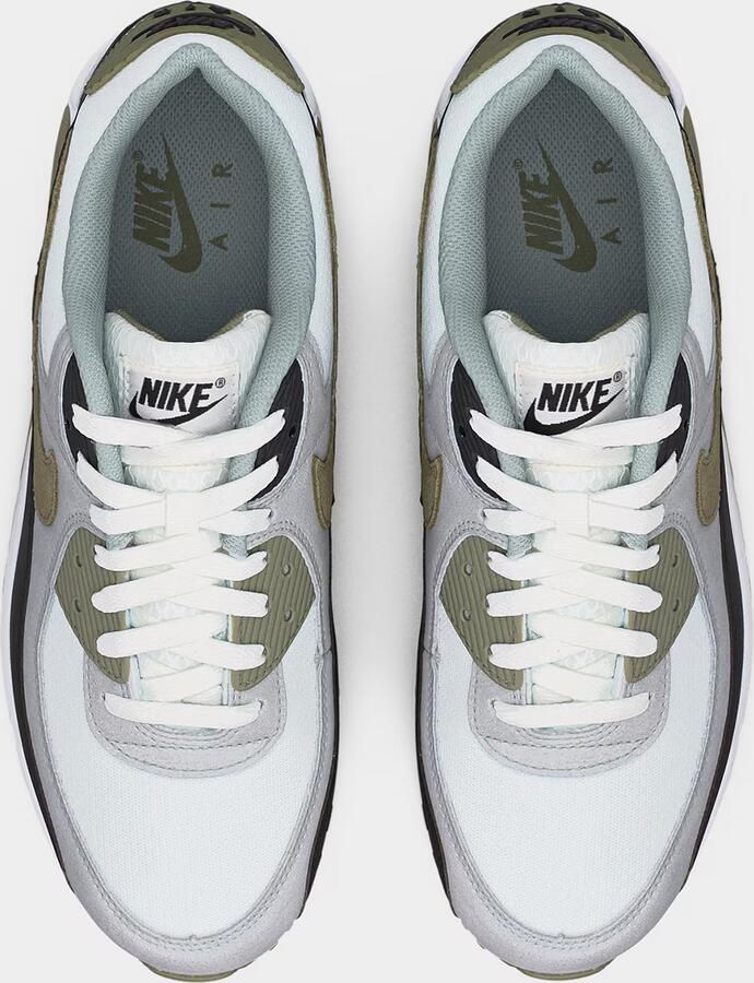 Nike Sportswear Sneakers laag 'AIR MAX 90' grijs olijfgroen zwart wit - Foto 5
