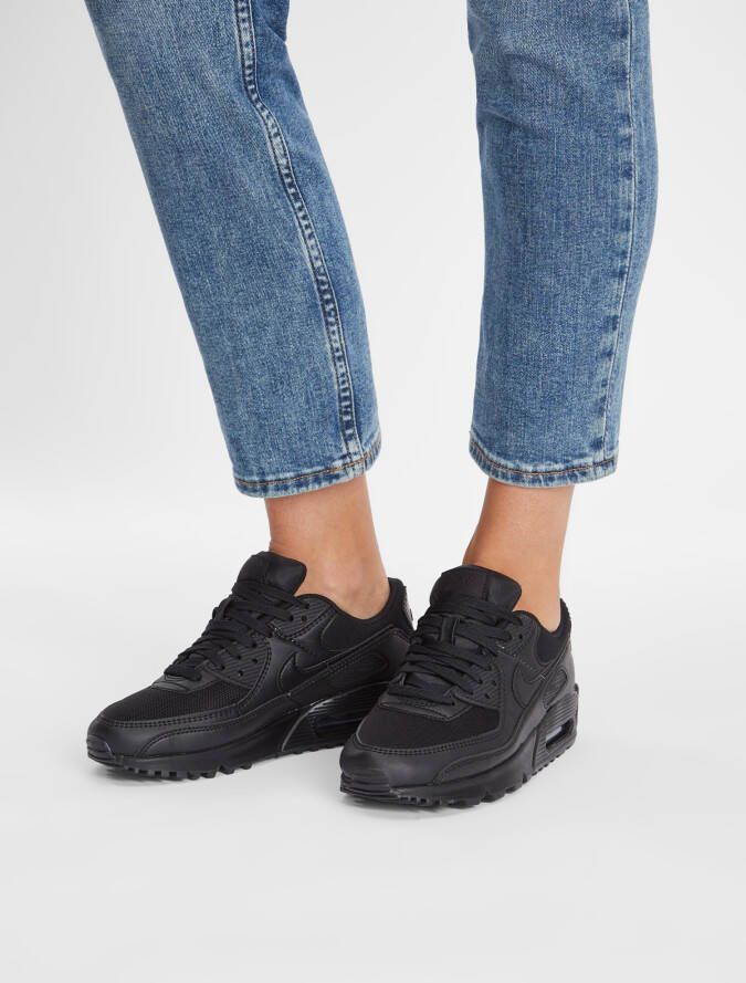 Nike Air Max 90 (W) Triple Black Dames Sneakers Schoenen Casual Zwart DH8010 - Foto 10