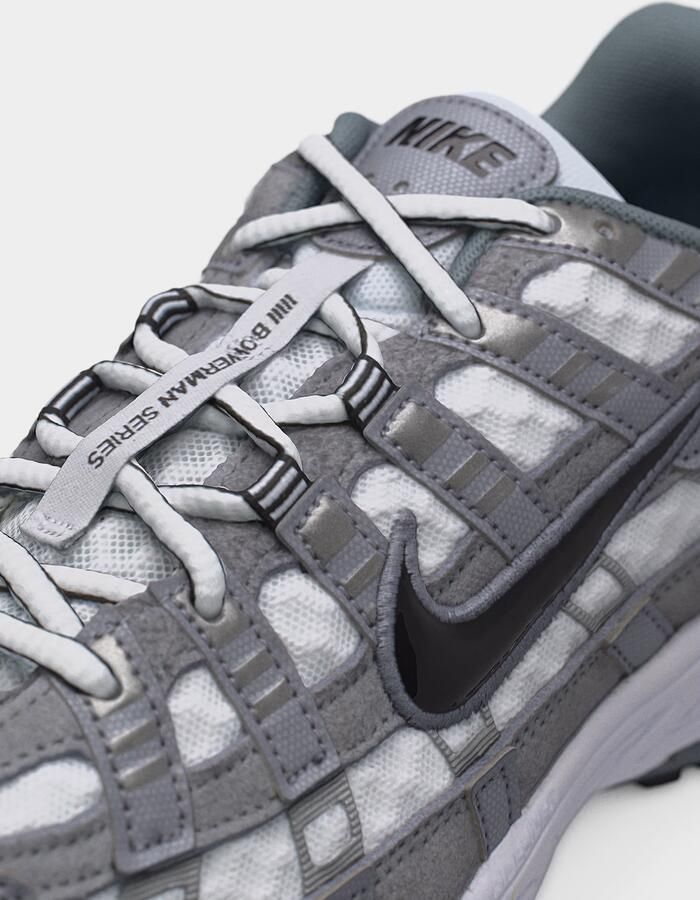 Nike P-6000 White Metallic Cool Grey Black Sneakers Unisex Zwart Wit Grijs - Foto 4