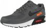 Nike AIR MAX 90 GS Unisex Sneakers Iron Grey Black Orange - Thumbnail 2