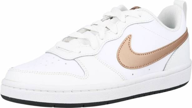 Nike Court Borough Low 2 leren sneakers wit brons zwart - Foto 3