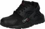 Nike Huarache Run Kinderschoenen Black Particle Grey Photon Dust Bright Crimson - Thumbnail 4