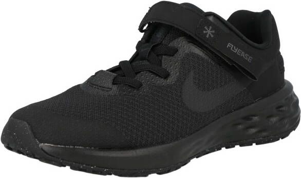 Nike Revolution 6 FlyEase Eenvoudig aan en uit te trekken kleuterschoenen Zwart - Foto 4