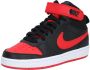 Nike Court Borough Mid 2 (GS) leren sneakers zwart rood - Thumbnail 4