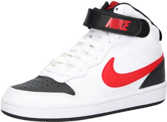 Nike court borough mid 2 sneakers wit rood kinderen - Foto 5