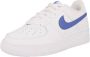 Nike Lage Sneakers Air Force 1 Leather White Hyper Royal - Thumbnail 1
