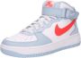 Nike Air Force 1 Mid Junior Light Armoury Blue White Bright Crimson Kind Light Armoury Blue White Bright Crimson - Thumbnail 2