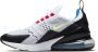 Nike Air Max 270 GS Dames Sneakers Schoenen Sportschoenen Wit Zwart DQ1107 - Thumbnail 2