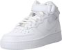 Nike Air Force 1 Mid LE Triple White Sneakers Kinderen White White White - Thumbnail 3