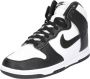 Nike Dunk High Dames Sneakers Zwart Wit Leer - Thumbnail 2