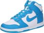 Nike Dunk High Retro Sneakers Blue White Unisex - Thumbnail 2