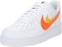Nike Air Force 1 '07 Low 'Spray Paint Swoosh White Safety Orange'- FJ4228-100 wit oranje sneakers laag - Thumbnail 2