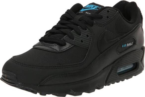 Nike Air Max 90 herenschoenen Black Laser Blue Wolf Grey Black- Heren Black Laser Blue Wolf Grey Black - Foto 3