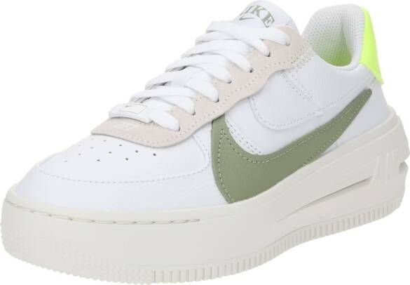 Nike Wmns Air Force 1 Platform Basketball Schoenen white oil green sail volt maat: 37.5 beschikbare maaten:37.5 39 40 - Foto 3