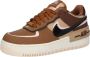 Nike Air Force 1 Shadow Brown Tan Pink Black Sneakers Dames Doos Zonder Deksel - Thumbnail 2