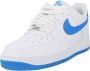 Nike Herenschoen Air Force 1 '07 White White Photo Blue- Heren White White Photo Blue - Thumbnail 4