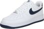 Nike Air Force 1 '07 LV8 Dames White White Midnight Navy- Heren White White Midnight Navy - Thumbnail 4