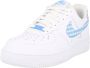 Nike Air Force 1 Low '07 ESS Wit Blauw Sneakers Dames Doos Zonder Deksel - Thumbnail 1