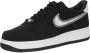 Nike Air Force 1 07 LV8 Sail Embroidered Swoosh Black - Thumbnail 2