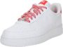 Nike Air Force 1 Low White Habanero Red Sneakers Dames Wit Rood - Thumbnail 2
