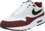 Nike Air Max 1 White Dark Team Red Pure Platinum Black- White Dark Team Red Pure Platinum Black - Thumbnail 3