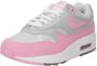 Nike Air Max 1 '87 Wmns Pink Rise Sneakers Dames Metallic Platinum Summit White Pink Rise - Thumbnail 4