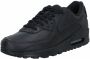 Nike Air Max 90 Leather Heren Sneakers Black Black-Black - Thumbnail 3