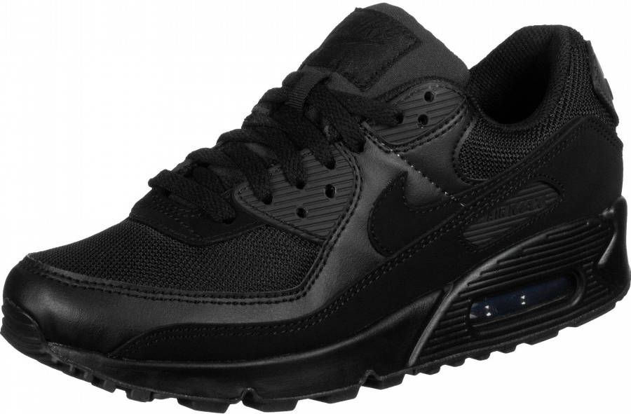 Nike W Air Max 90 Dames Sneakers Black Black Black White - Schoenen.nl