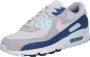 Nike Herenschoenen Air Max 90 Pure Platinum Glacier Blue Court Blue White- Heren Pure Platinum Glacier Blue Court Blue White - Thumbnail 4