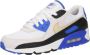 Nike Herenschoenen Air Max 90 Premium White Racer Blue Black Khaki- Heren White Racer Blue Black Khaki - Thumbnail 5
