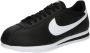 Nike Lage Sneakers Cortez Leather BLACK WHITE - Thumbnail 2