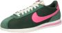 Nike Schoenen Cortez Textile Fir Sail Team Orange Pinksicle- Dames Fir Sail Team Orange Pinksicle - Thumbnail 2