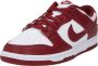 Nike Dunk Low Retro Heren Sneakers Schoenen Leer Rood-Wit DD1391 - Thumbnail 4