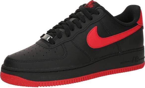 Nike Herenschoen Air Force 1 '07 Black Black University Red- Heren Black Black University Red - Foto 3