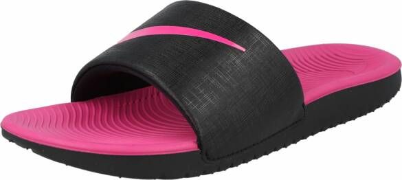 Nike Kawa Slipper kleuters kids Black Vivid Pink Black Vivid Pink - Foto 4