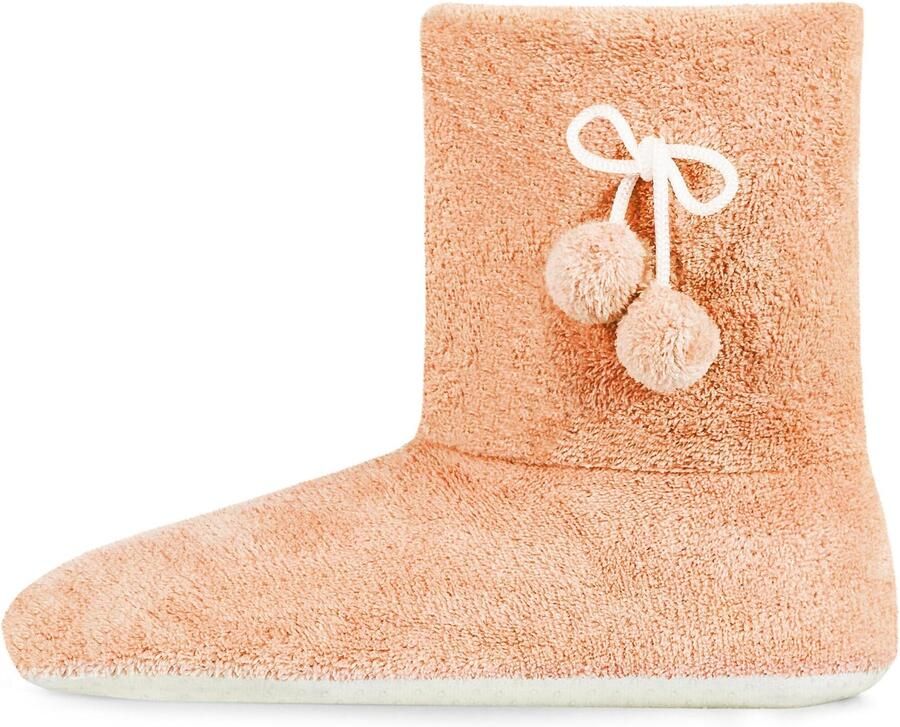 Normani Fleece-pantoffels voor dames met pompons - Foto 2