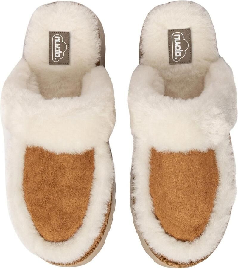 Nuvola. Huisschoenen 'Alaska' kastanjebruin - Foto 3