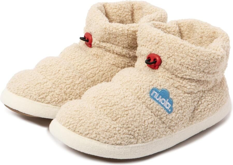 Nuvola. Huisschoenen 'Boot Home Sheep' crème - Foto 5