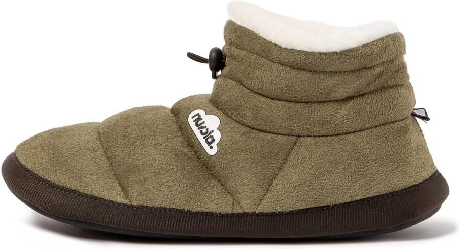Nuvola. Huisschoenen 'Home' donkergroen