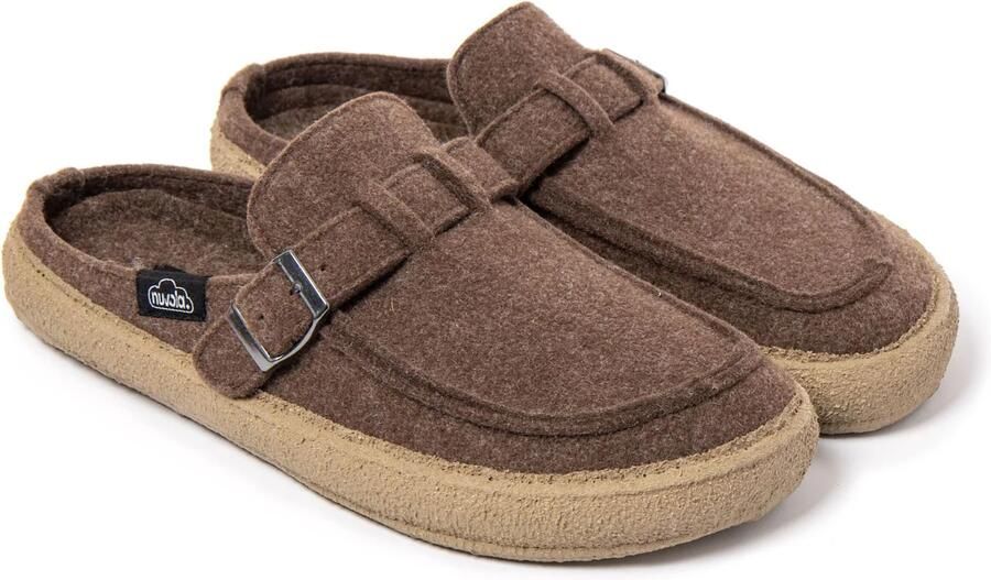 Nuvola. Huisschoenen 'Zueco Clay' bruin - Foto 4