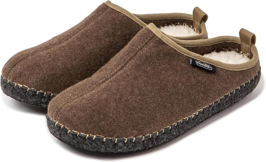 Nuvola. Huisschoenen 'Zueco New Rim' bruin - Foto 4