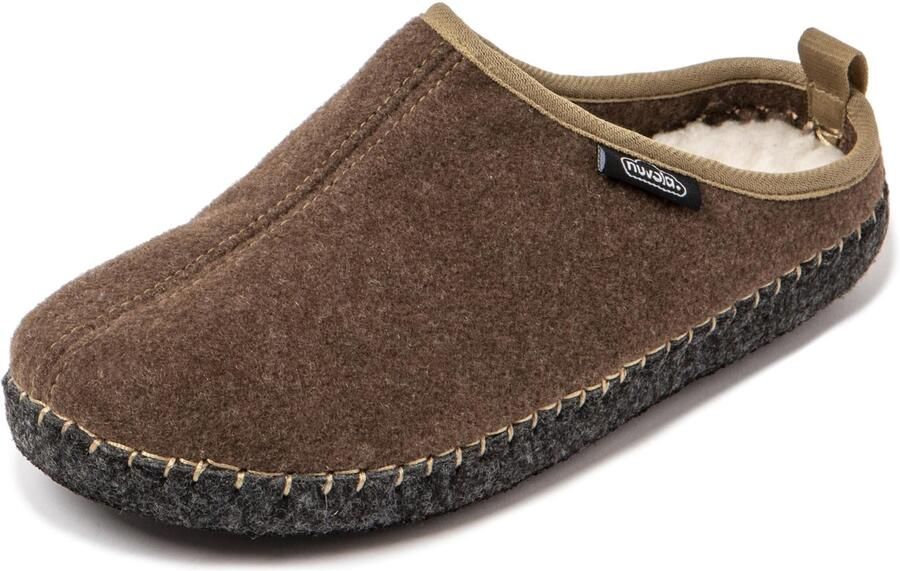 Nuvola. Huisschoenen 'Zueco New Rim' bruin - Foto 3