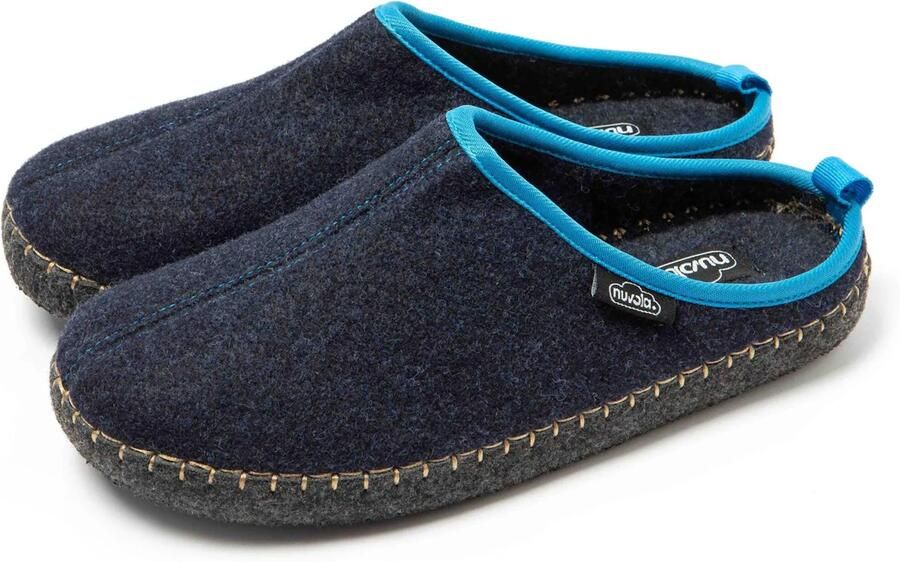 Nuvola. Huisschoenen 'Zueco Rim' donkerblauw - Foto 4