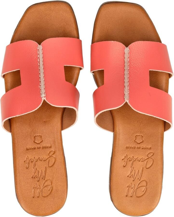 Oh! My Sandals Muiltjes zalm roze - Foto 2