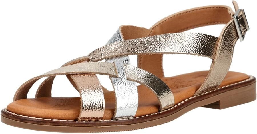 Oh! My Sandals Sandalen met riem brons zilver