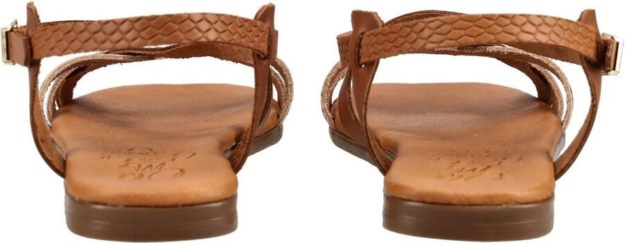 Oh! My Sandals Sandalen met riem bruin goud zwart - Foto 4