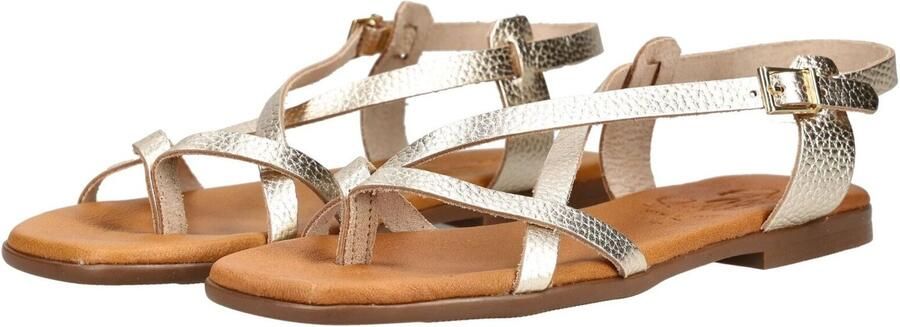 Oh! My Sandals Teenslipper beige champagne goud - Foto 5