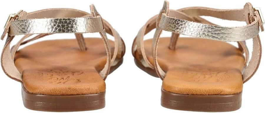 Oh! My Sandals Teenslipper beige champagne goud - Foto 4